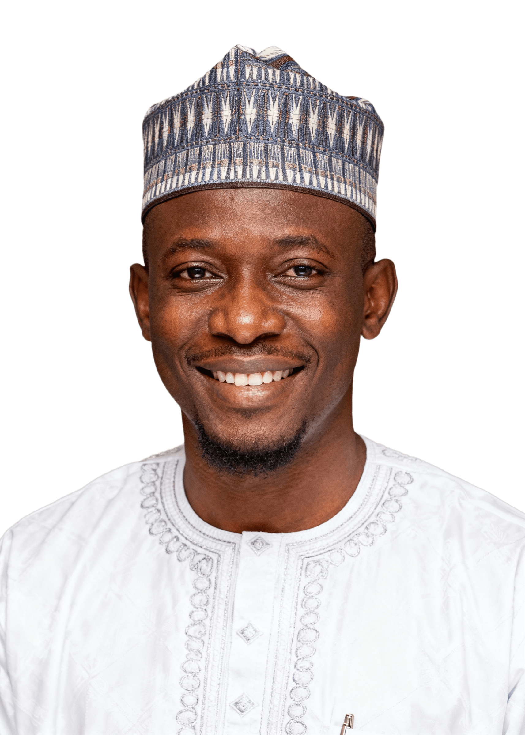 Man wearing traditional cap and embroidered attire