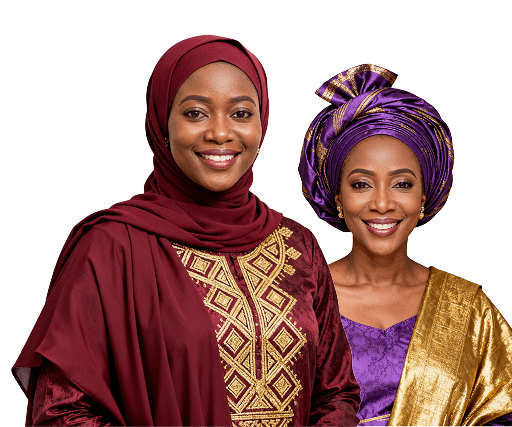 Nigerian women in traditional attire